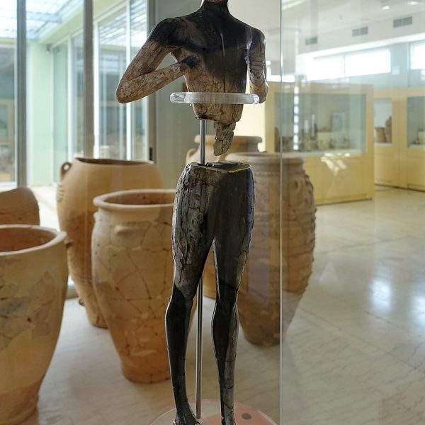 Statuette eines stehenden Jünglings aus Elfenbein, Plaikastro-Kouros, Archäologisches Museum, Sitia, Kreta
